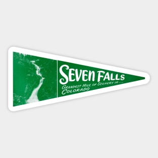 1930s Seven Falls, Colorado Springs Sticker